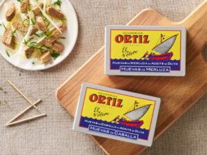 Conservas Ortiz Uova di nasello (pesce) in olio d’oliva 110 g