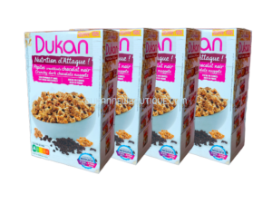 Lot de 4 céréales petit déjeuner pépites croustillantes aux éclats de chocolat