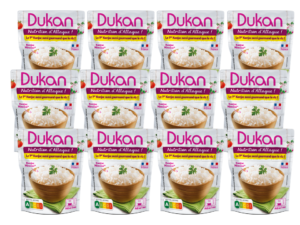 Lot de 12 perles de riz konjac dukan doypack précuire prêtes à l’emploi