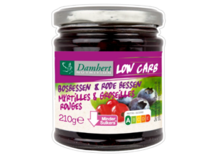 Low carb préparation à base de fruit myrtilles-groseille 210g
